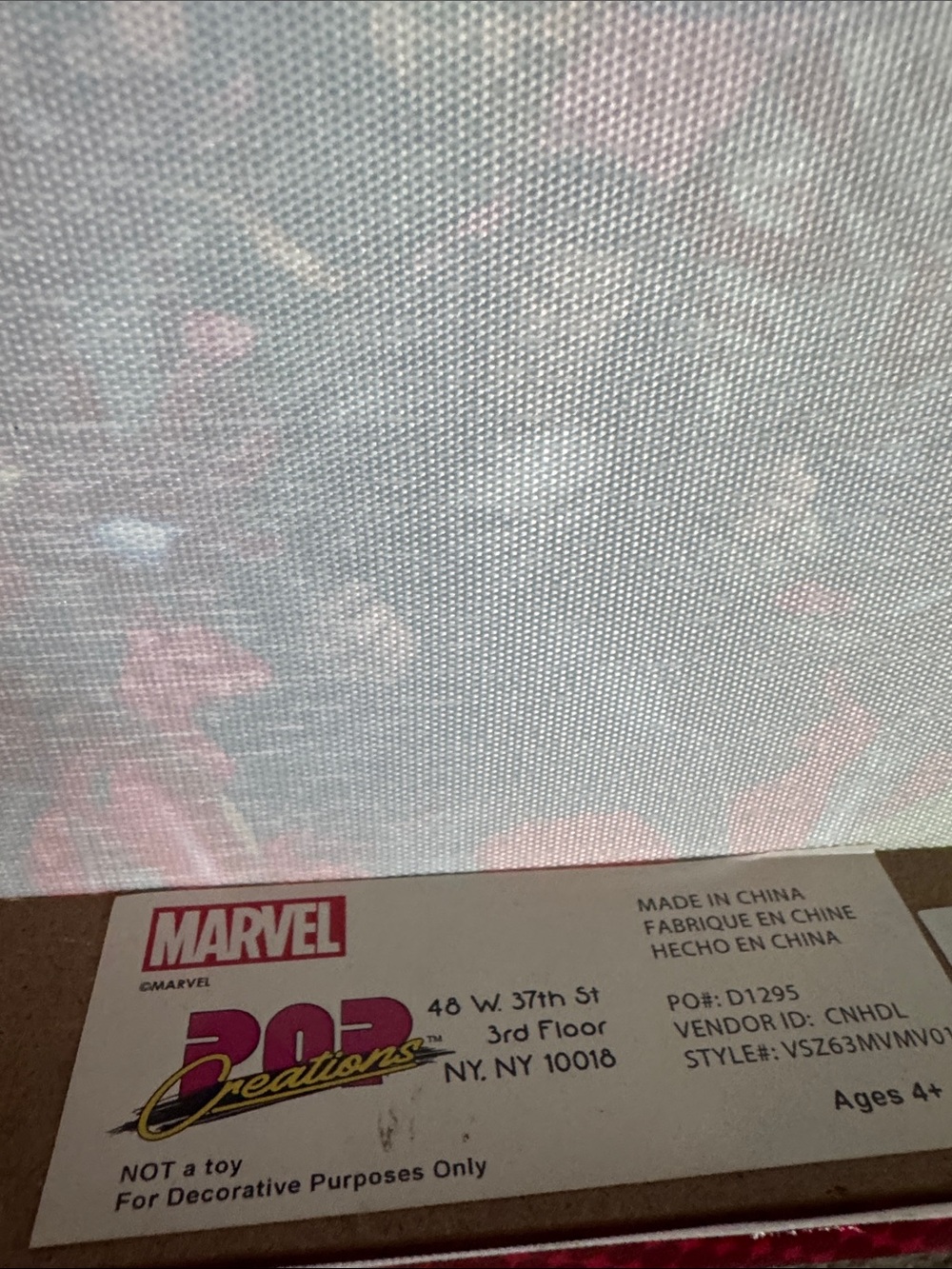 Marvel Red and White Superhero Banner Wall Art - Picture 11 of 11